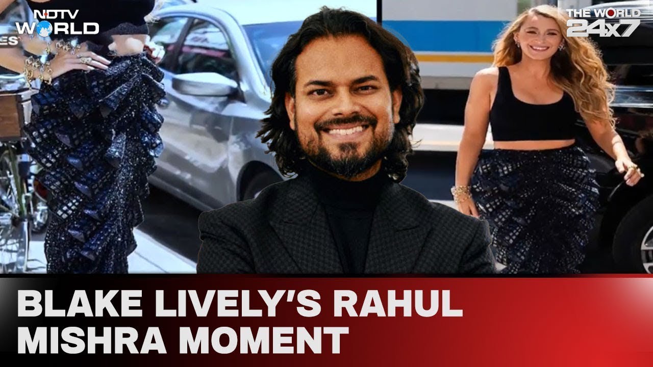 Wearing A Rahul Mishra Creation, Blake Lively Turns Head In New York Wearing A Rahul Mishra Creation, Blake Lively Turns Head In New York