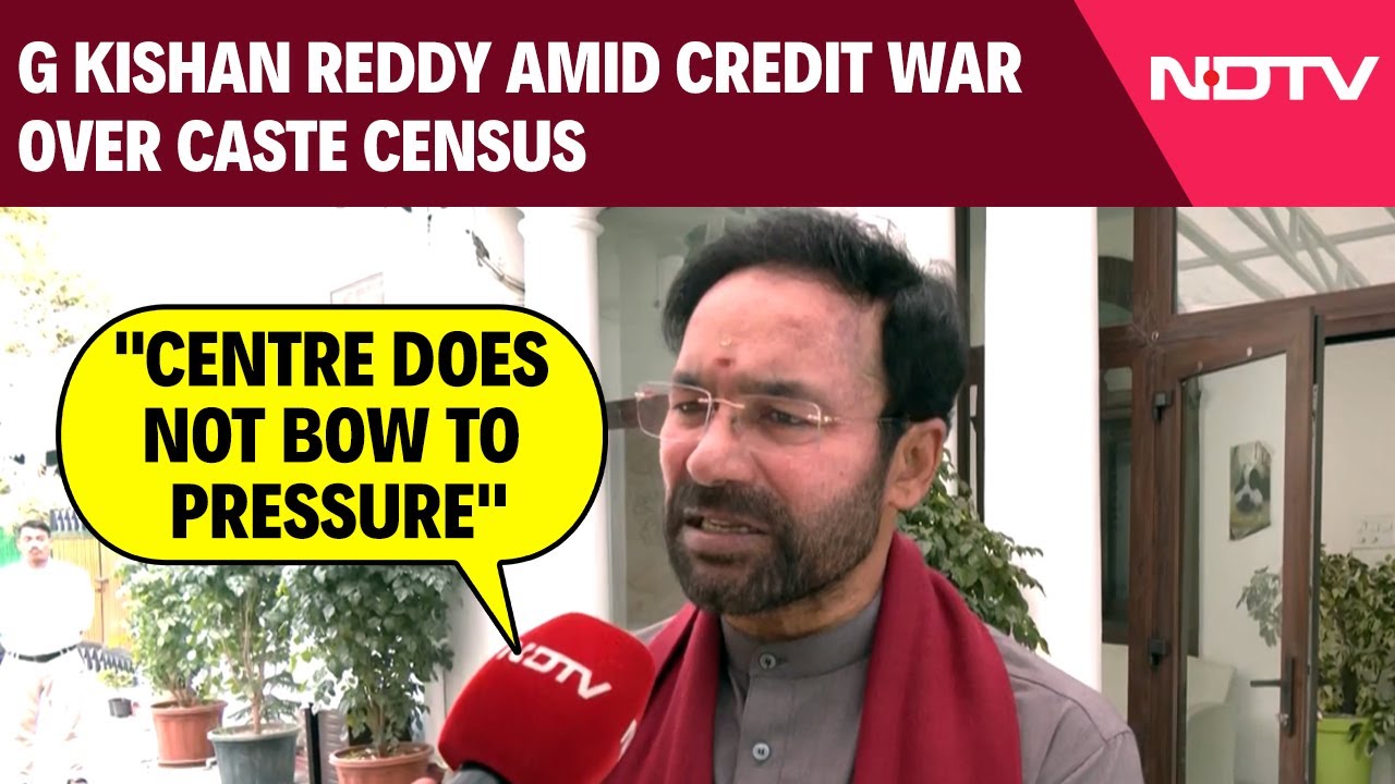 Caste Census | G Kishan Reddy Amid Credit War Over Caste Census: "Centre Does Not Bow To Pressure"