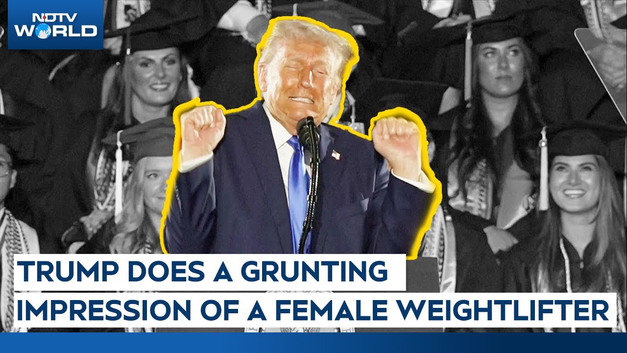 Trump Mocks Trans Athletes, Does Impression Of Female & Trans Weighlifters
