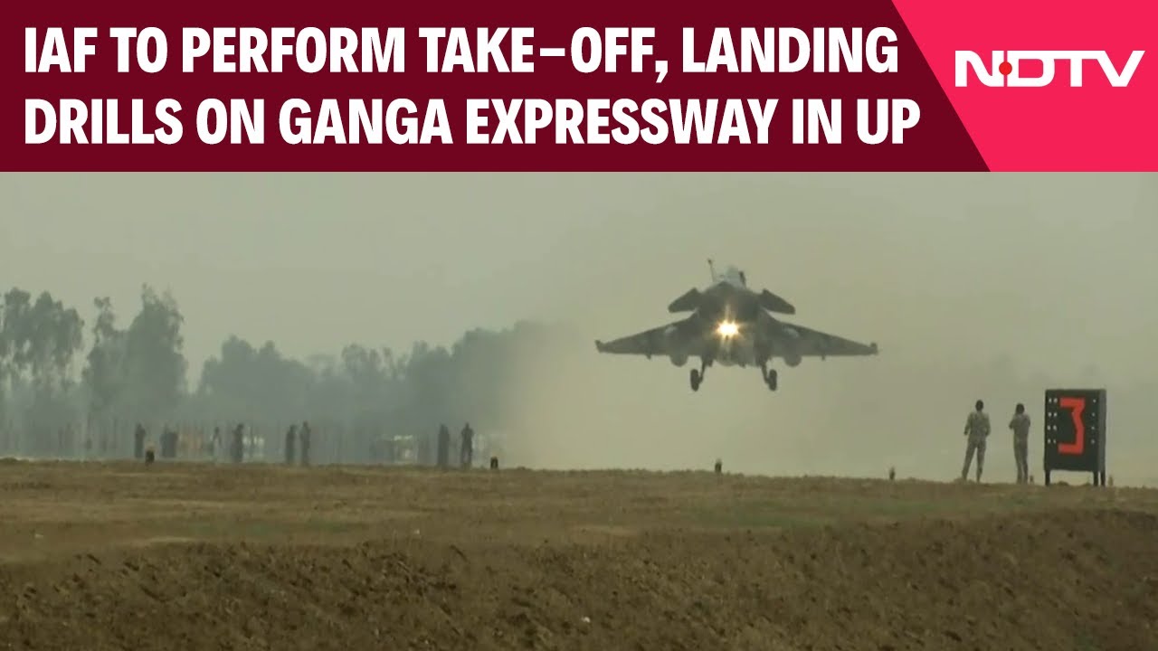 IAF Conducts Flypast On The Ganga Expressway In UP Amid India-Pakistan Tensions