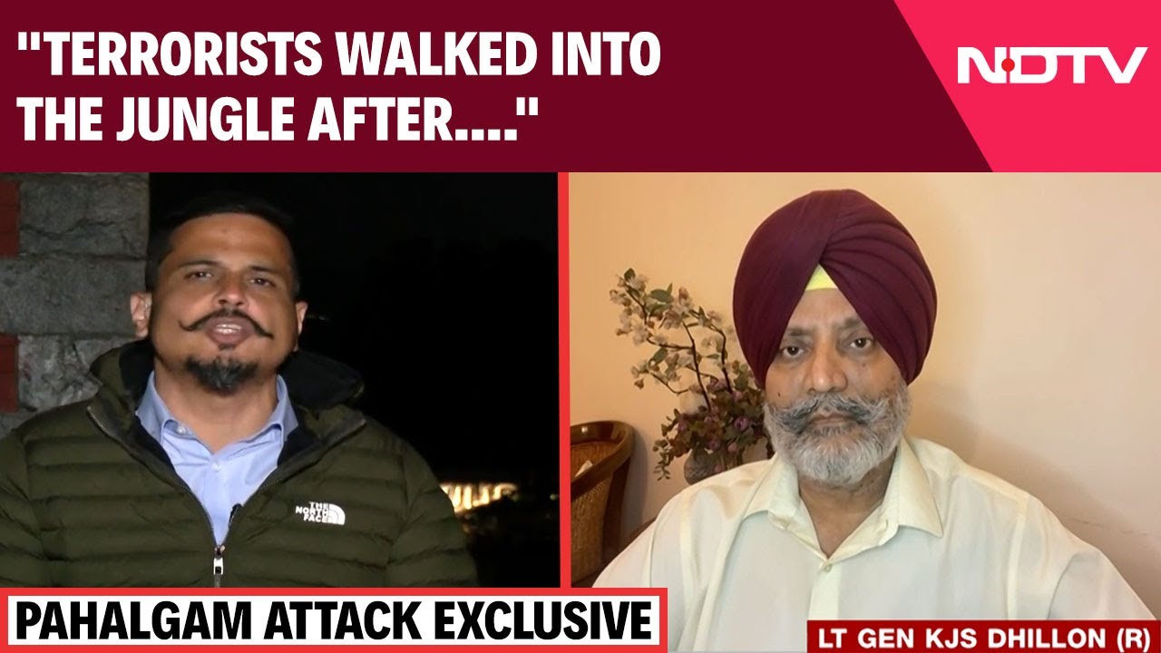 Video : Pahalgam Attack | Ex-Srinagar Corps Commander Lt Gen KJS Dhillon (R) To NDTV On Pahalgam Attack