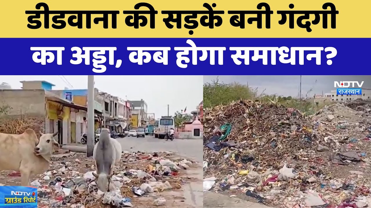 सफाई व्यवस्था फेल, डीडवाना की सड़कें बनी गंदगी का अड्डा