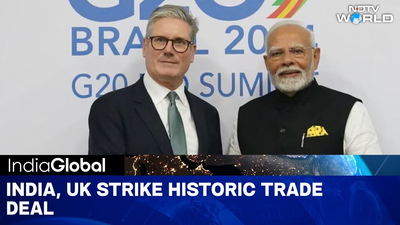 India UK Trade | India, UK Ink Landmark Trade Pact Amid Trump's Tariff Turmoil India UK Trade | India, UK Ink Landmark Trade Pact Amid Trump's Tariff Turmoil