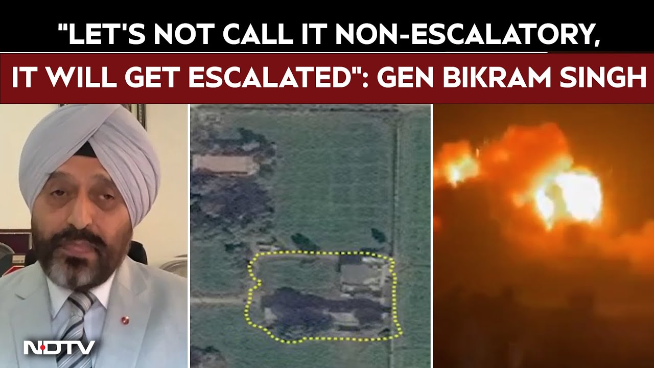 Video : Operation Sindoor | General Bikram Singh: "Let's Not Call It Non-Escalatory, It Will Escalate"
