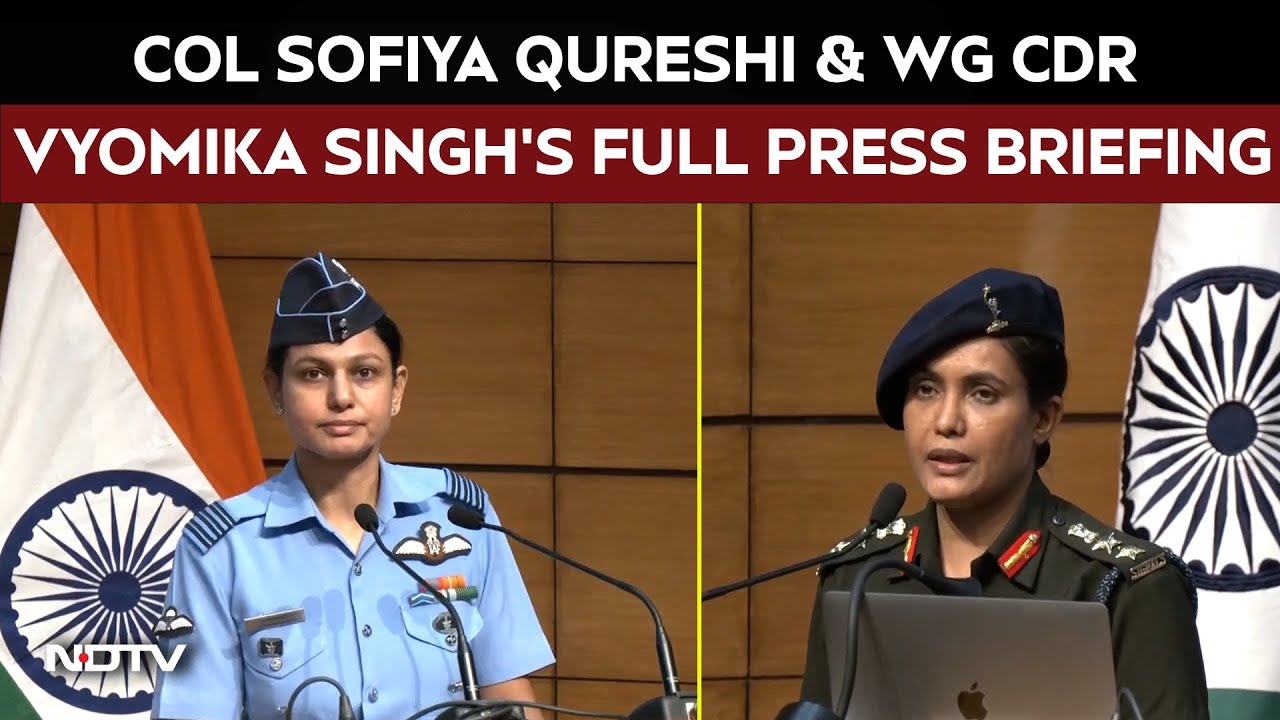 Operation Sindoor | Col Sofiya Qureshi & Wng Cdr Vyomika Singh Briefed About India's Airstrikes