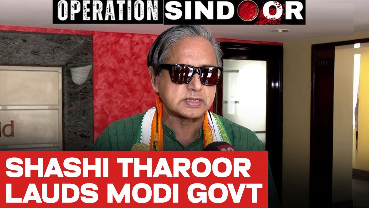 Shashi Tharoor Lauds Modi Govt For Operation Sindoor