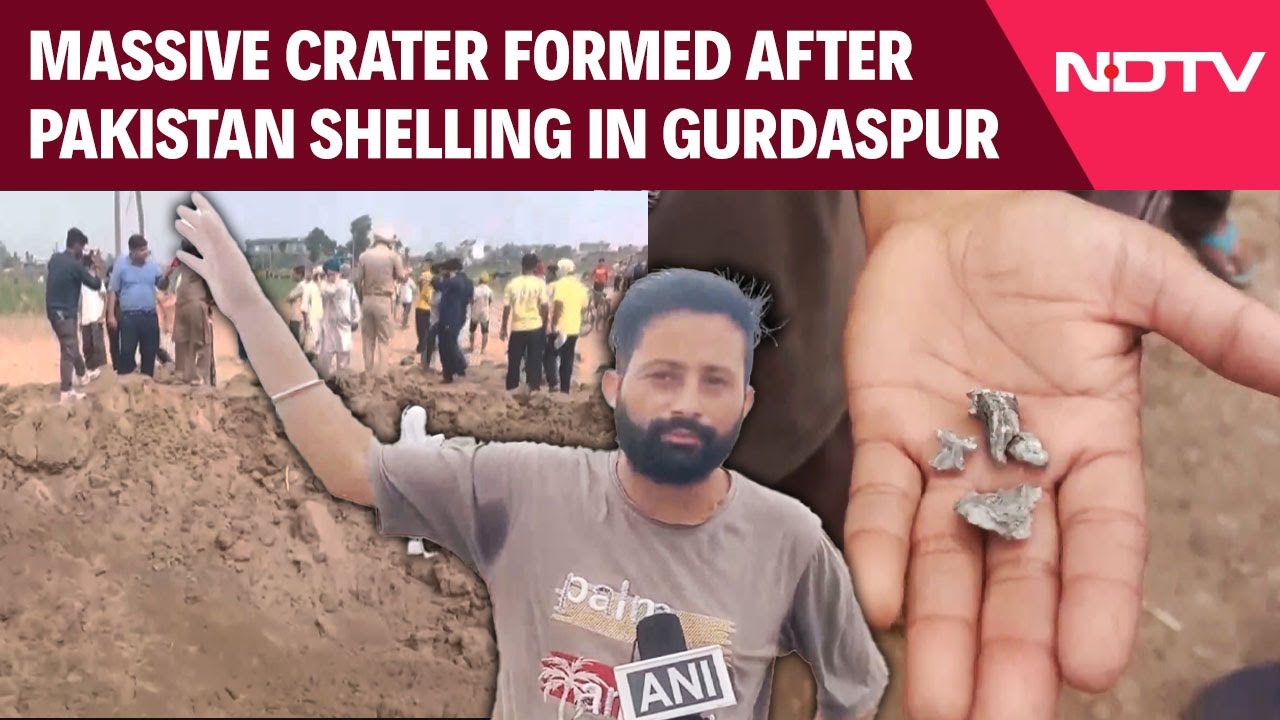 Heavy Shelling By Pakistan Forms Massive Crater In Punjab's Gurdaspur