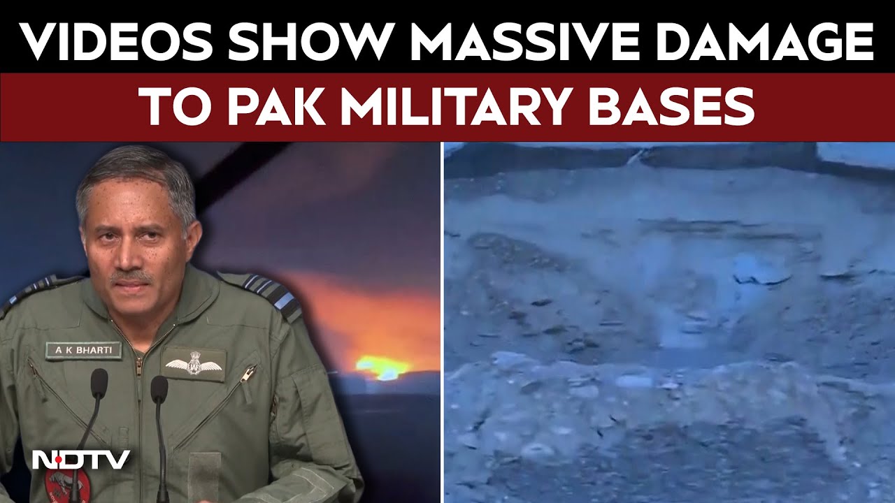 India Releases Videos Showing Massive Damage To Pakistan Military Bases