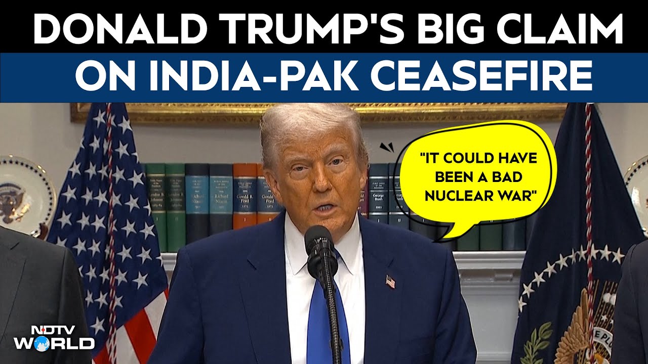 Donald Trump On India-Pakistan Ceasefire | Trump's Big Claim: "US Stopped Nuclear Conflict"