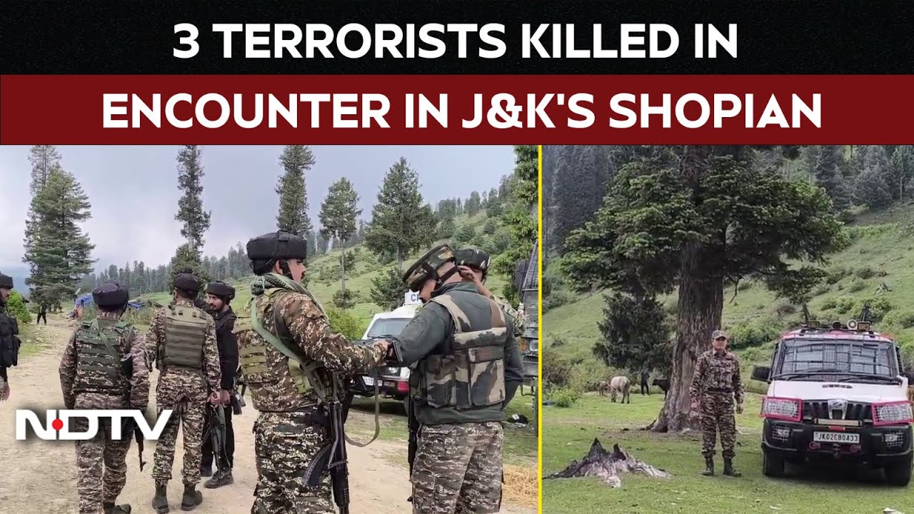 3 Terrorists Killed In Encounter Between Security Forces & Terrorists In Shopian