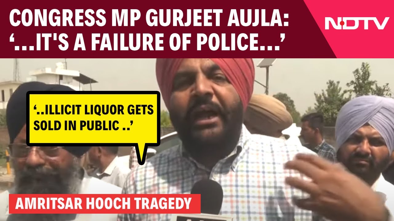 Congress MP Calls Amritsar's Illicit Liquor Consumption A Failure Of Police