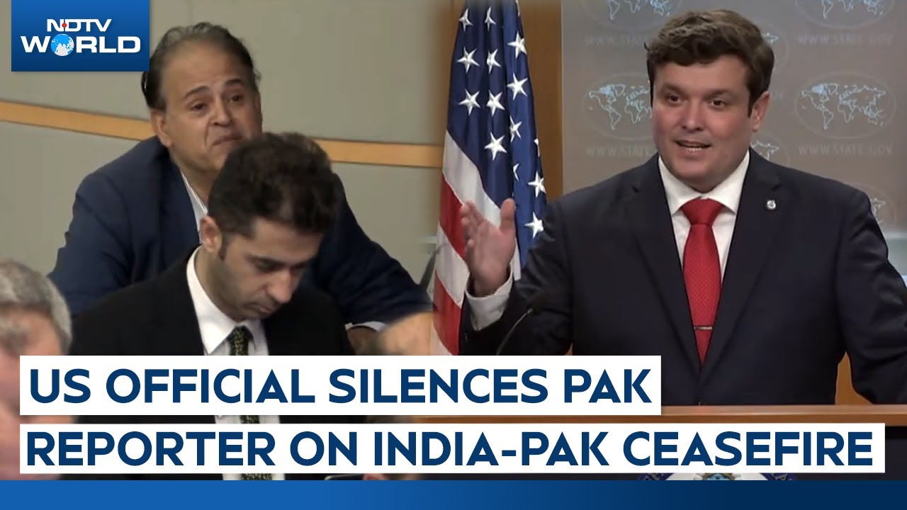Pakistan Reporter | US Official Silences Reporter Who Accused India Of Blocking Ceasefire