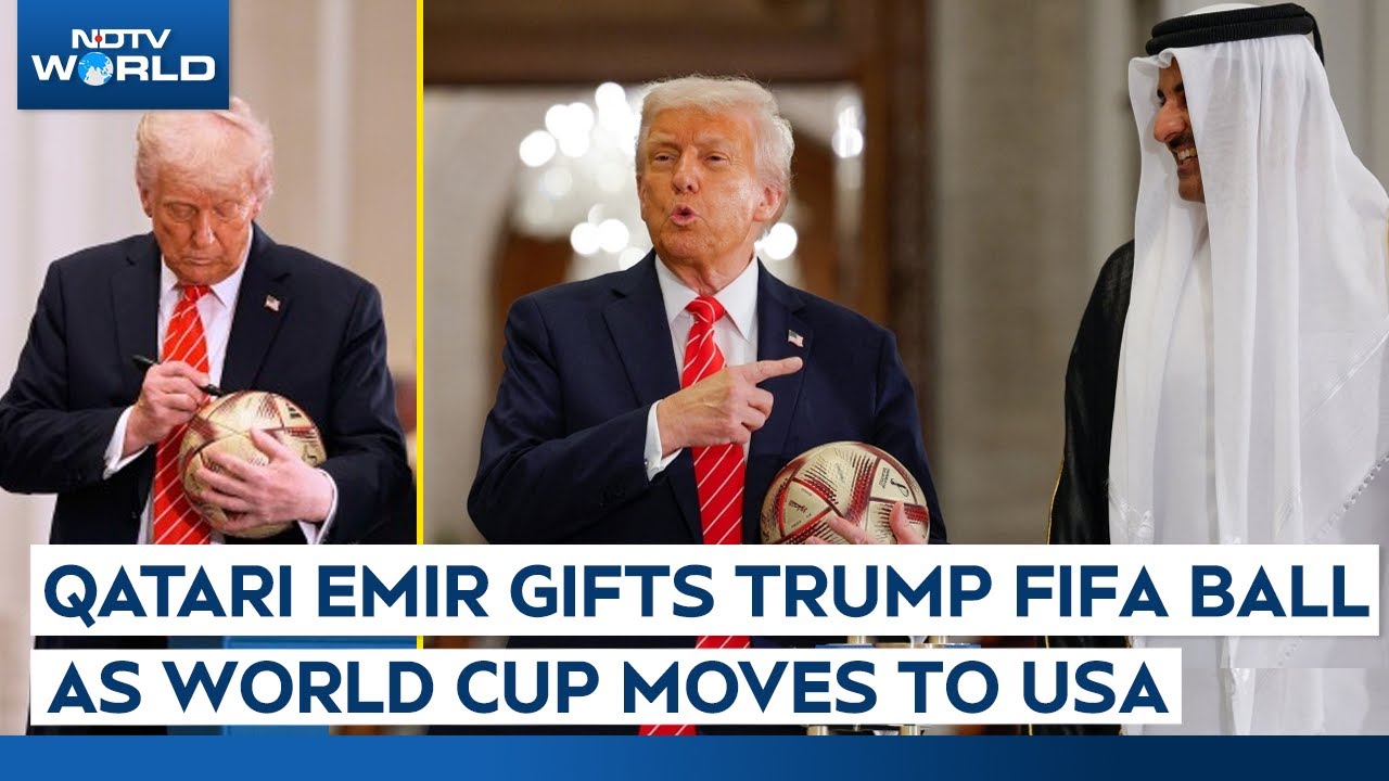 Trump Qatar Deal | Trump Gets Soccer Ball In Gift As FIFA World Cup Moves To US From Qatar