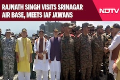 Rajnath Singh Visits Srinagar Air Base, Meets IAF Jawans Rajnath Singh Visits Srinagar Air Base, Meets IAF Jawans
