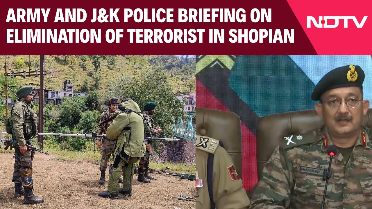 Video: Jammu Kashmir News | Army And J&K Police's Briefing On Elimination Of Terrorists In Shopian, Tral