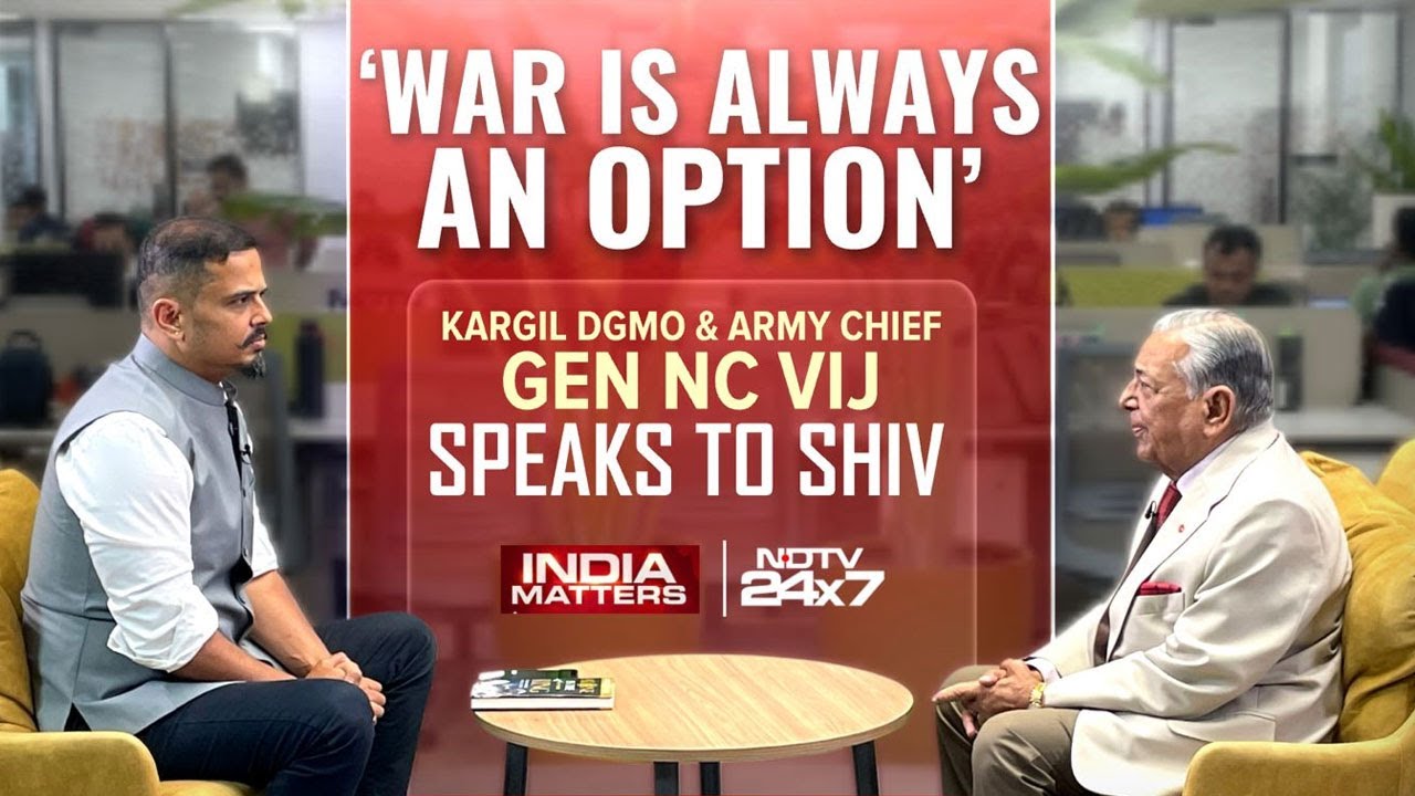 Kargil DGMO & Ex-Army Chief Exclusive | 'War Is Always An Option' Kargil DGMO & Ex-Army Chief Exclusive | 'War Is Always An Option'