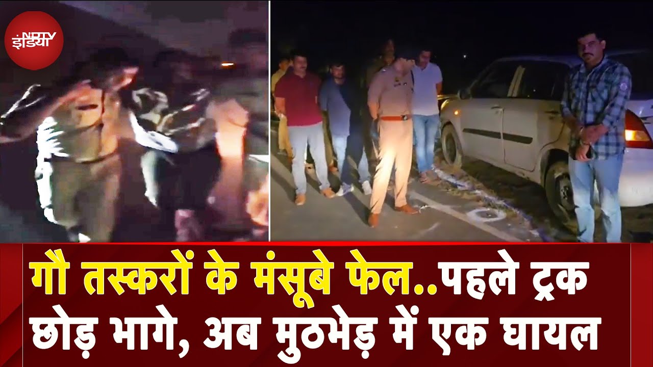 Lucknow: Police और गौ तस्करों के बीच मुठभेड़ में एक आरोपी घायल, 5 मई को बरामद हुआ था ट्रक