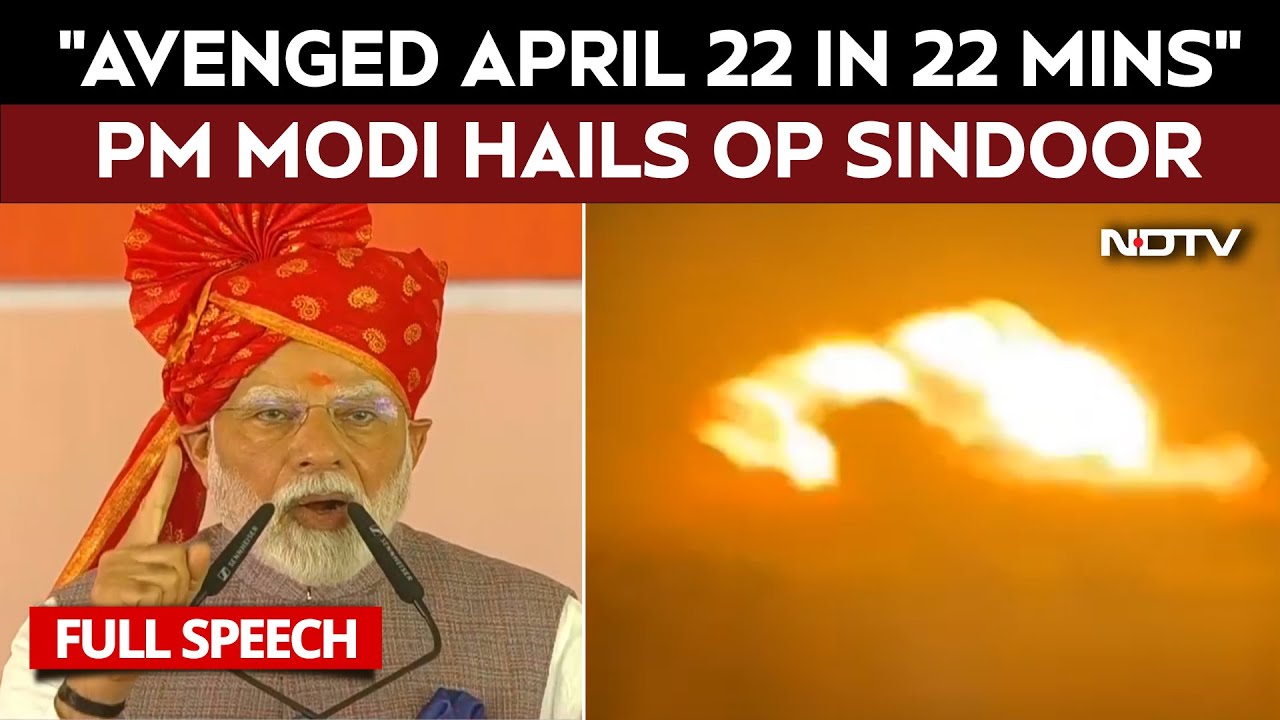 PM Modi Speech Today | "Avenged April 22 In 22 Minutes, Sindoor Boils In My Veins": PM Modi