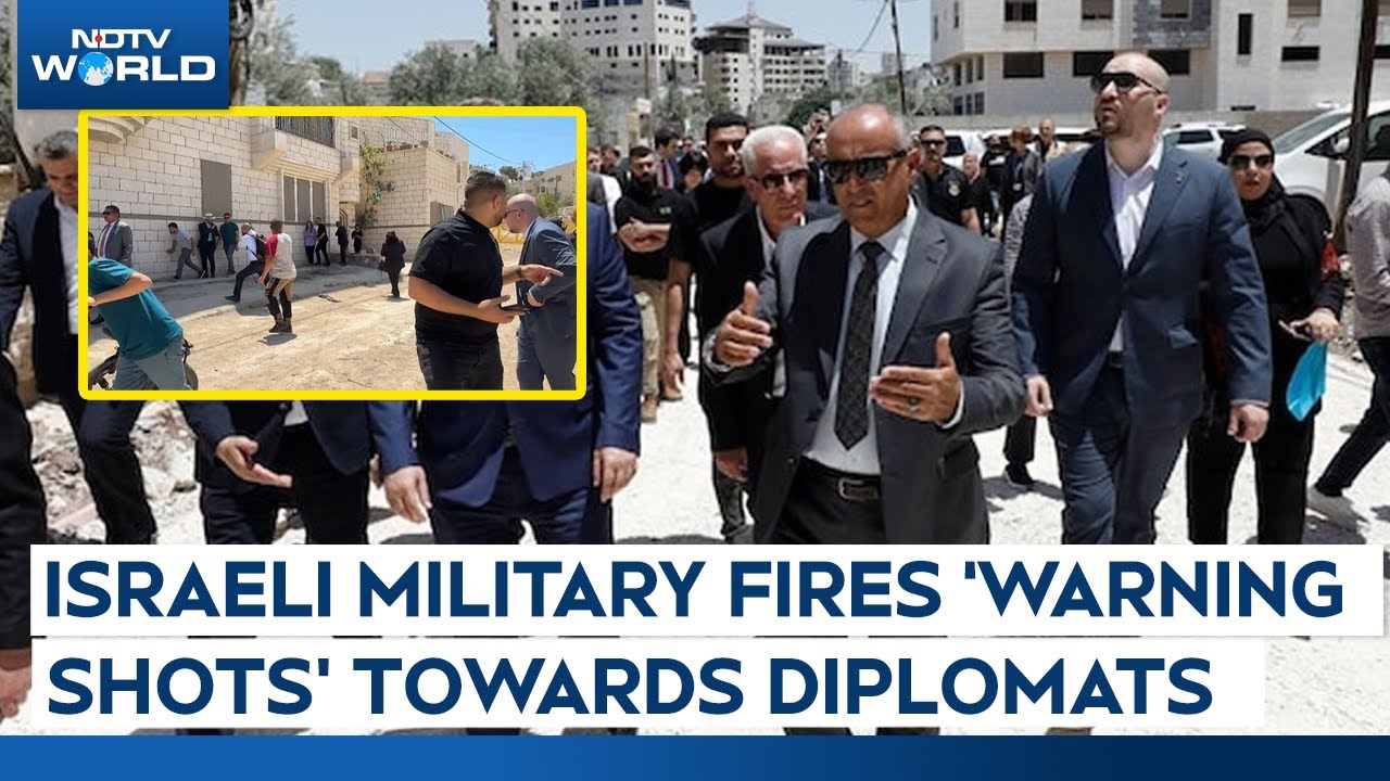 Israel Attack | Israeli Army Fires Warning Shots At Foreign Diplomats Near The Jenin Refugee Camp