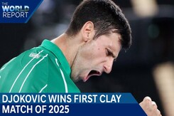 Novak Djokovic Wins First Clay Match Of 2025 | The World Report Novak Djokovic Wins First Clay Match Of 2025 | The World Report