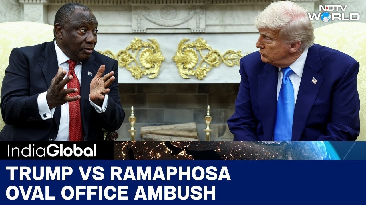 Trump Slams South African President Ramaphosa On White Genocide