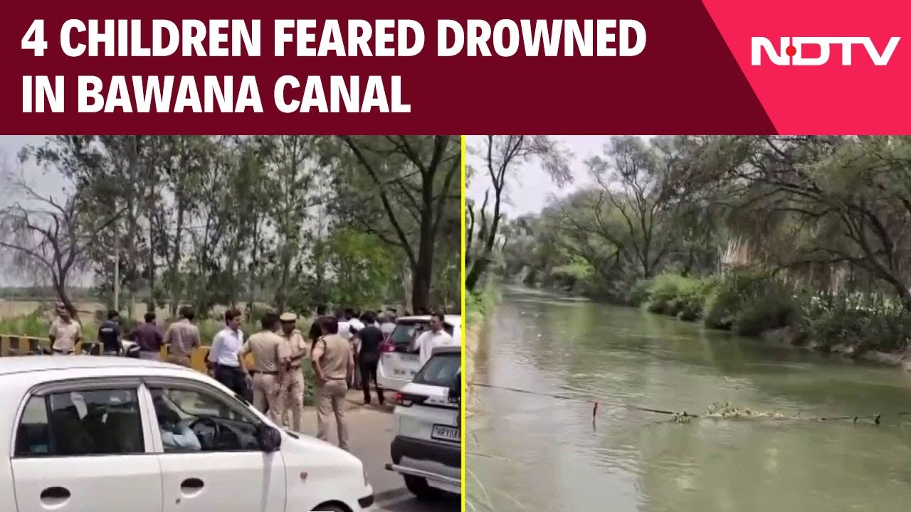 Four Children Feared Drowned In Delhi's Bawana Canal While Attempting To Save Each Other