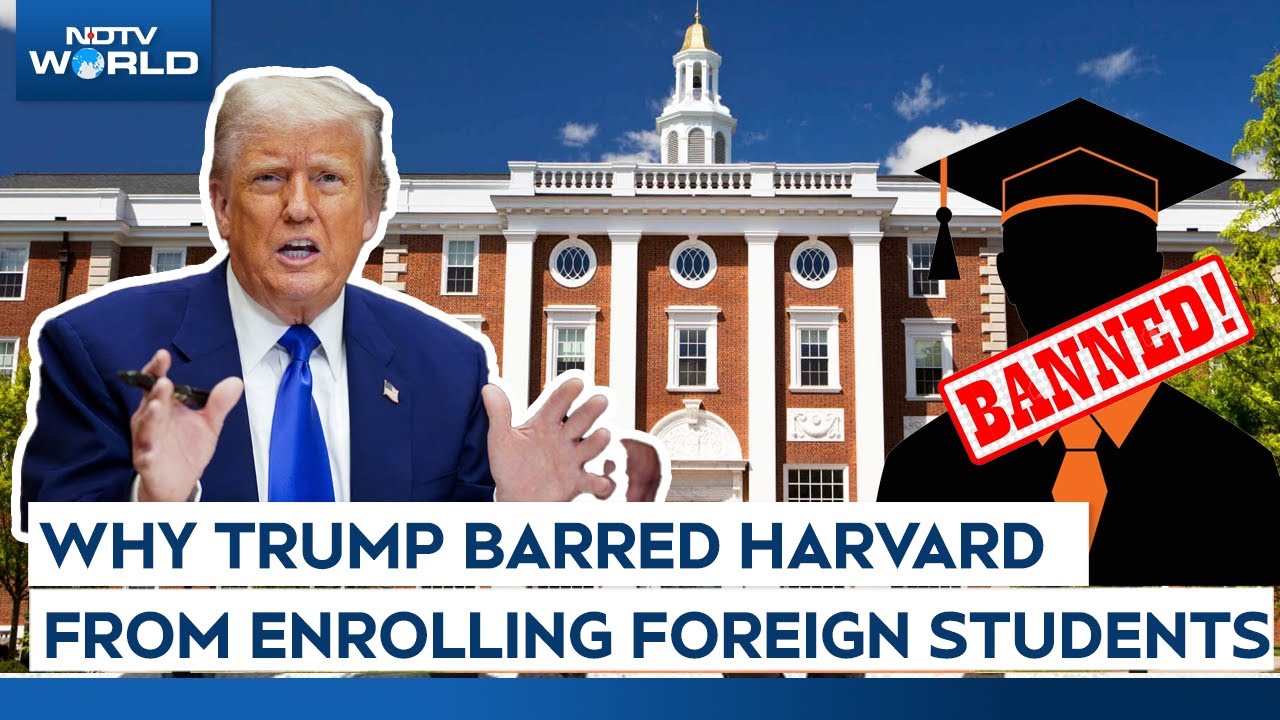 Harvard Trump News | Trump Government Bans Harvard University From Enrolling International Students