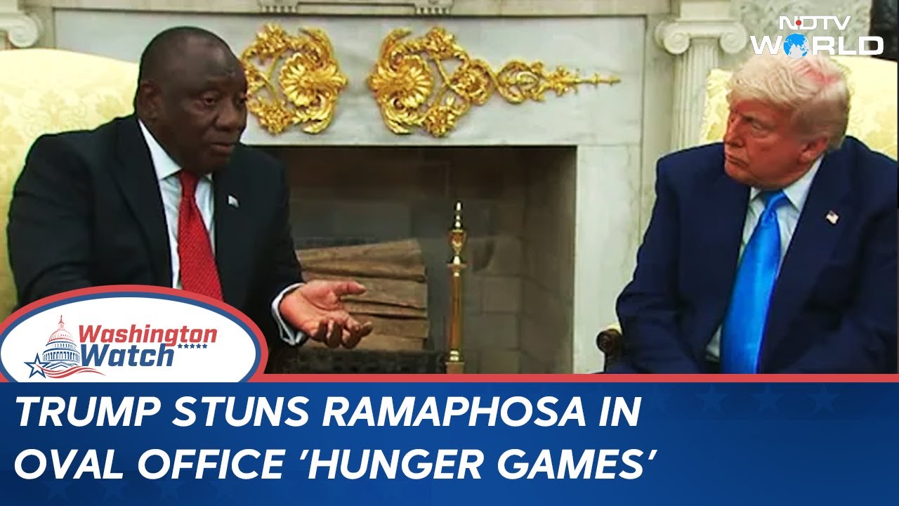 Trump Confronts South Africa Prez With False Claims | Trump Alleges White 'genocide' In South Africa