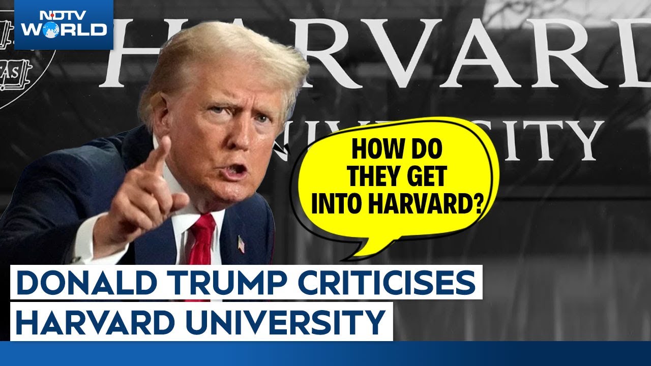 Donald Trump On Harvard University Curbs: 'Harvard Needs To Change Its Ways'
