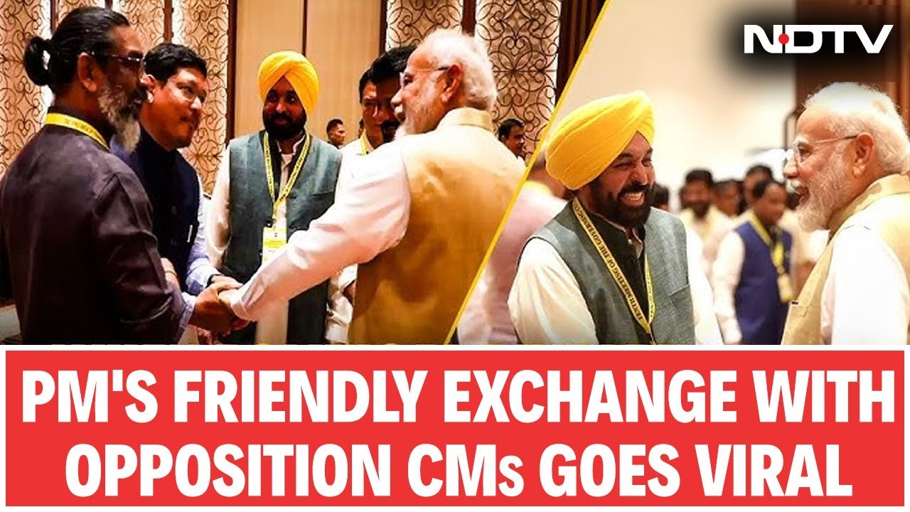 When Politics Took Back Seat: Pm Modi's Friendly Exchange With Opposition Cms Goes Viral