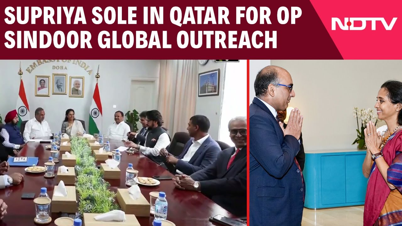 Indian Ambassador To Qatar Briefs All Party Delegation Led by Supriya Sule