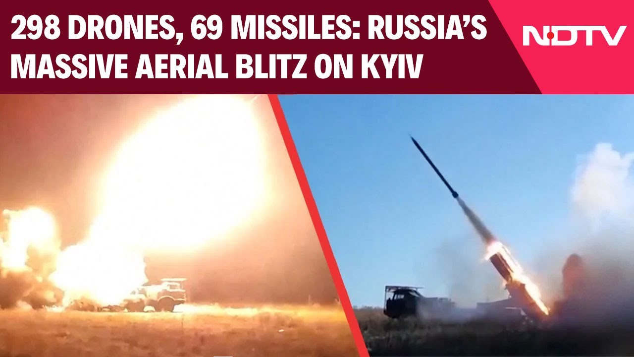 298 Drones, 69 Missiles: Russia's Massive Aerial Blitz On Kyiv
