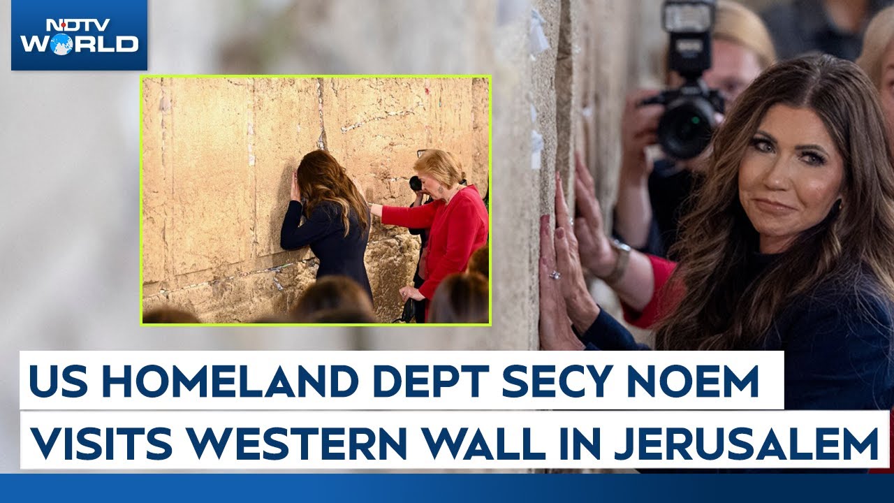 US News | US Homeland Department Secy Kristi Noem Visits The Western Wall In Jerusalem, Israel