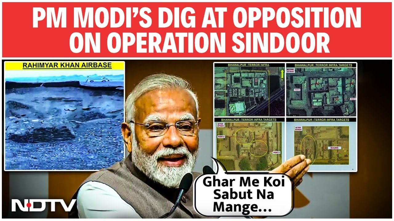 Video: PM Modi On Operation Sindoor: PM Modi's Dig At Opposition: 'Sab Camera Ke Saamne...'