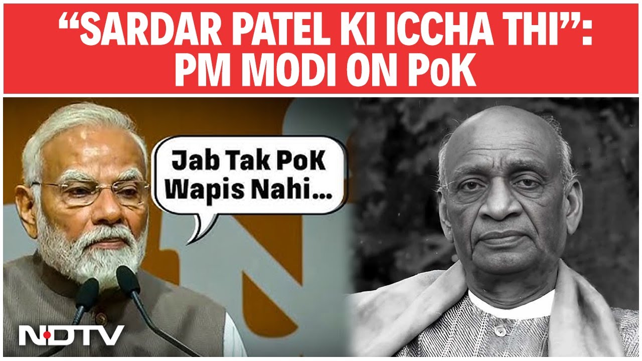 PM Modi On PoK: "Sardar Patel Wanted...": PM Modi On India-Pakistan Ties And PoK