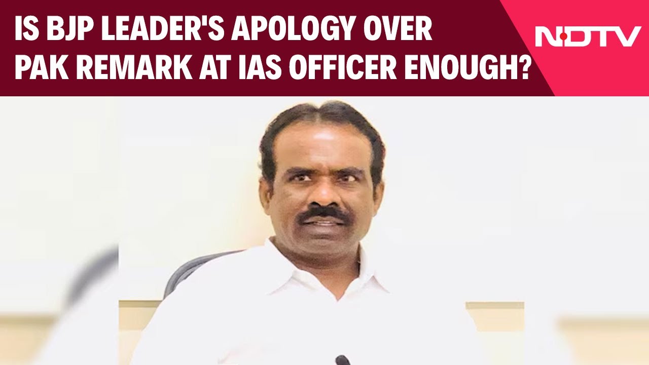 BJP News | Is BJP Leader's Apology Over Pak Remark At IAS Officer Enough?
