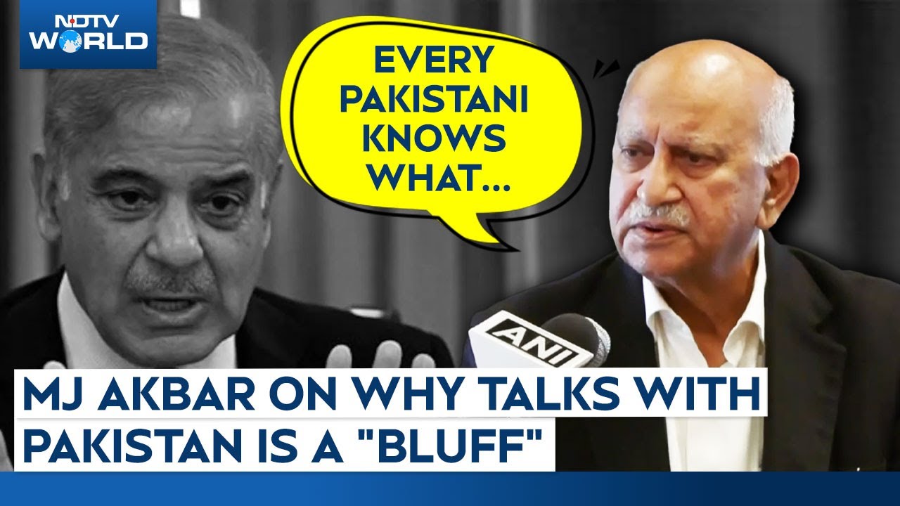 "Government With Double Face": MJ Akbar On Why Talks With Pak Is A "Bluff"
