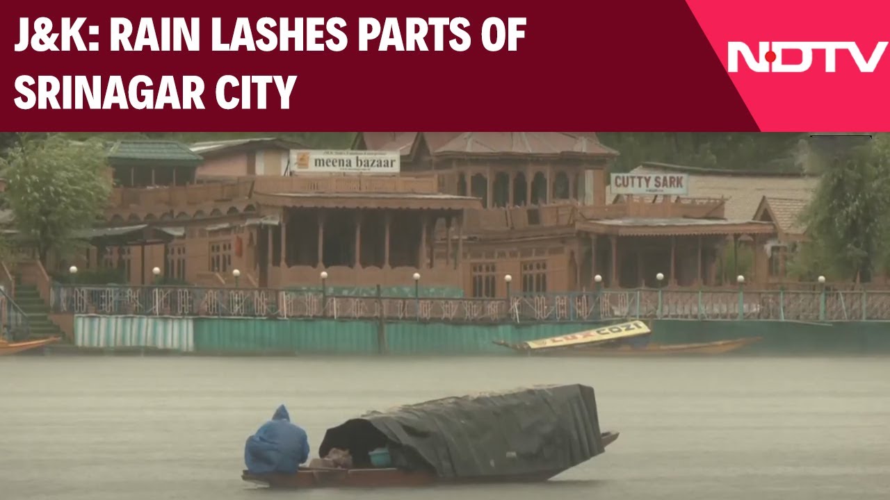 Jammu And Kashmir News | J&K: Rain Lashes Parts Of Srinagar City