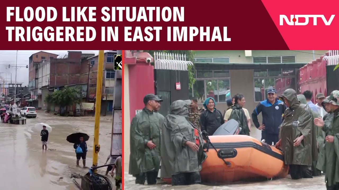Incessant Rains Trigger Flood-Like Situations In Imphal East