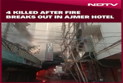 Ajmer Hotel Fire | 4 Dead In Ajmer Hotel Fire, Woman Throws Her Child From 3rd Floor Window Ajmer Hotel Fire | 4 Dead In Ajmer Hotel Fire, Woman Throws Her Child From 3rd Floor Window