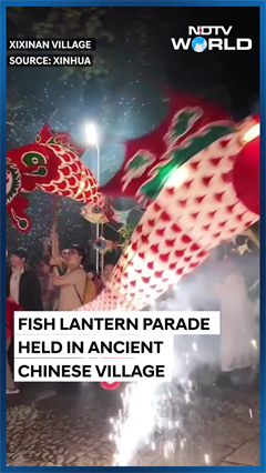 Video: China News | Fish Lantern Parade Held in Ancient Chinese Village