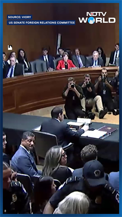 'Rubio, End The Genocide!' : Protester Disrupts Marco Rubio's Senate Hearing Over Gaza War