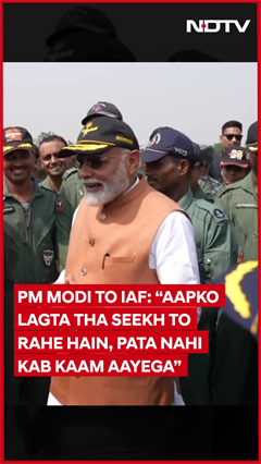 PM Modi At IAF Airbase: “Sabhi Saadhano Ka Test Ho Gaya”.