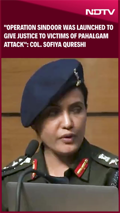 Operation Sindoor Was Launched To Give Justice To Victims of Pahalgam Attack: Col. Sofiya Qureshi