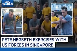 US Defence Secretary Pete Hegseth Exercises With US Forces In Singapore US Defence Secretary Pete Hegseth Exercises With US Forces In Singapore