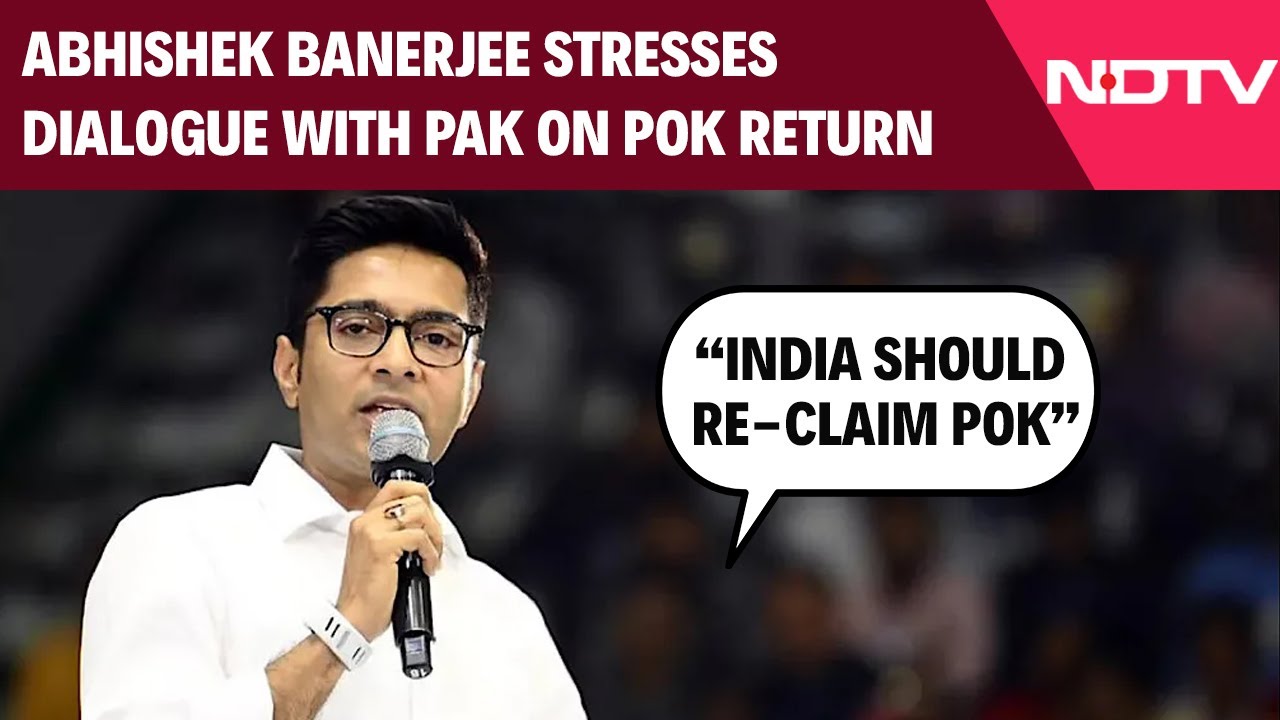 Video: Abhishek Banerjee TMC News | Abhishek Banerjee Stresses Dialogue With Pak On Pok Return