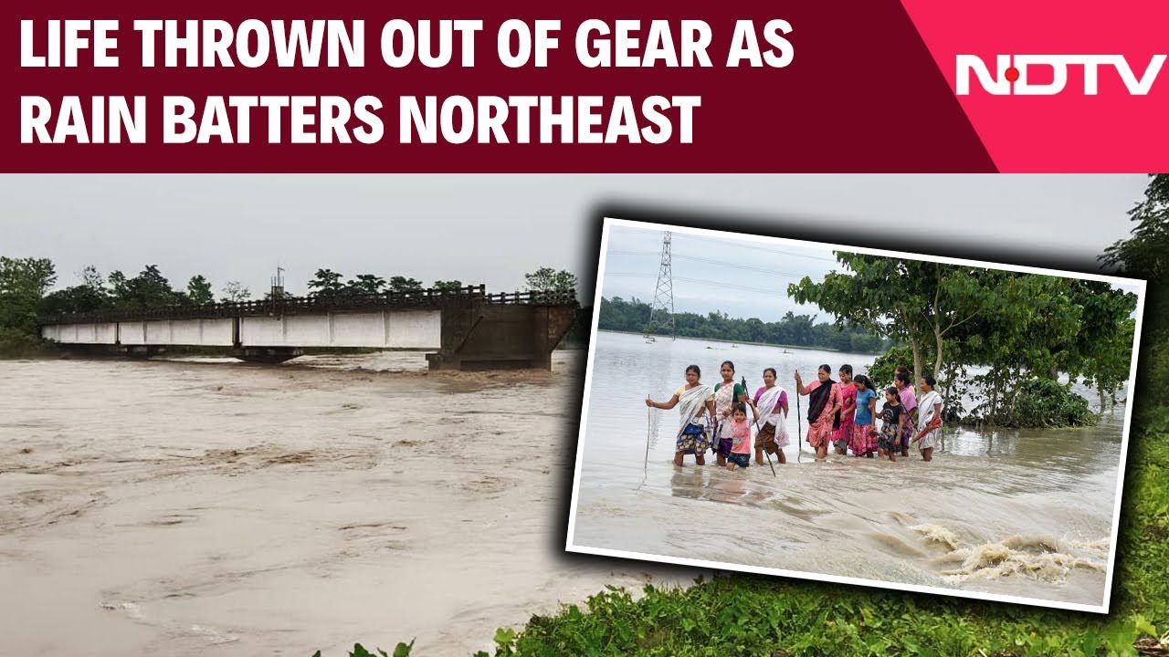 Video: Normal Life Thrown Out Of Gear, Damage To Life As Heavy Rains Batter North-East