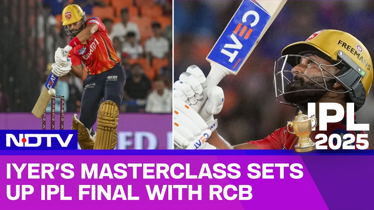 Shreyas Iyer PBKS VS RCB IPL 2025 | Shreyas Iyer Leads From Front As PBKS Set Final Date With RCB