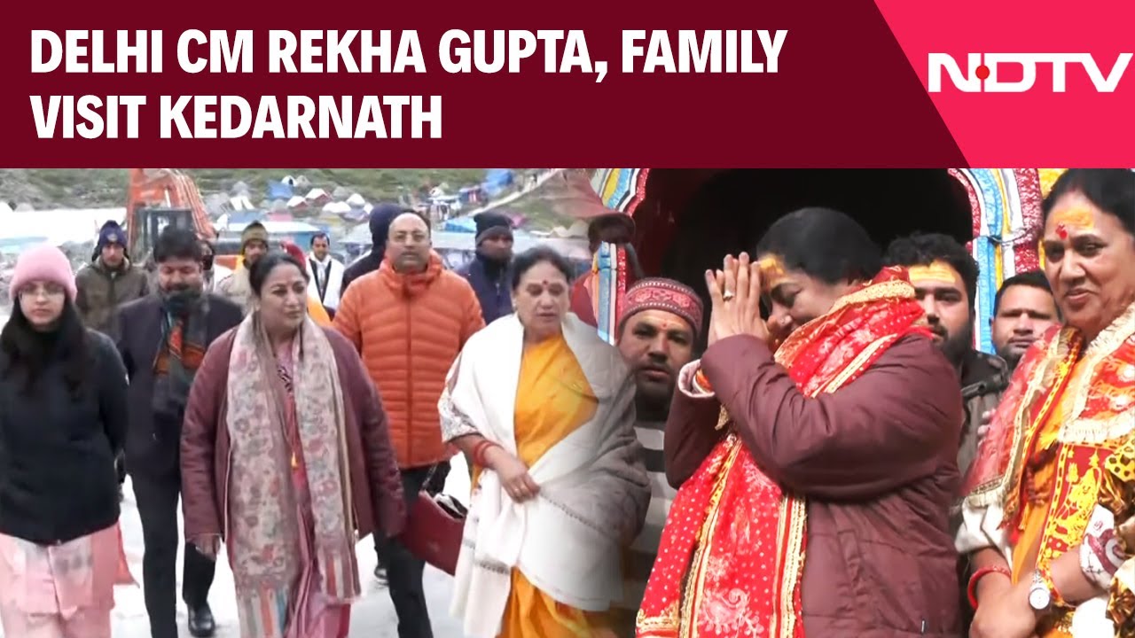 Video: Rekha Gupta In Kedarnath | Delhi CM Rekha Gupta Visits Kedarnath With Her Family Amid Tight Security