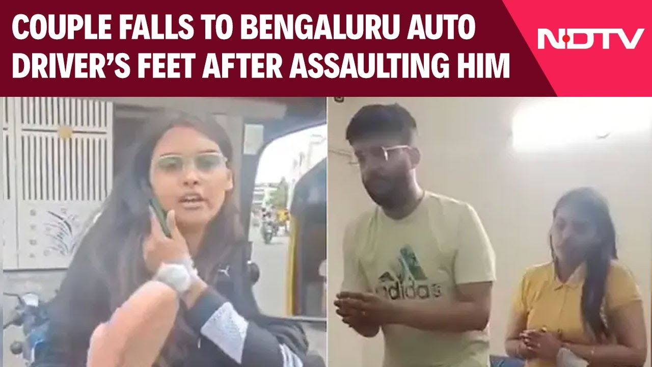 Couple Falls To Bengaluru Auto Driver's Feet After This Went Viral